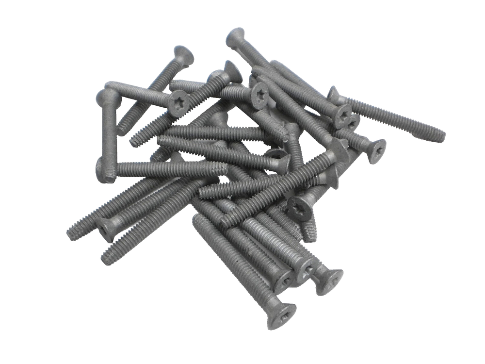 Lot of 100 - 1/4" x 2.5" PLATED Torx Self Tapping Trailer Wood Deck Screws W/Bit