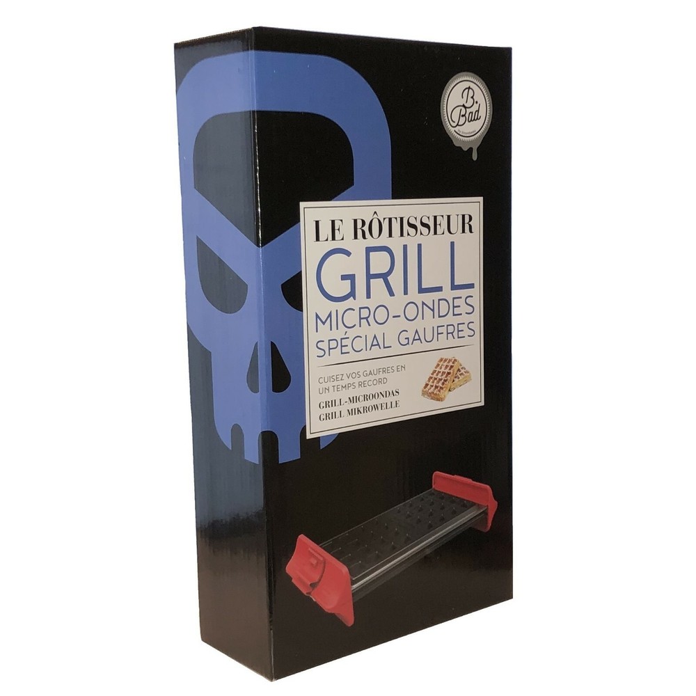 B.Bad France Rectangular Microwave Waffle Maker Grill