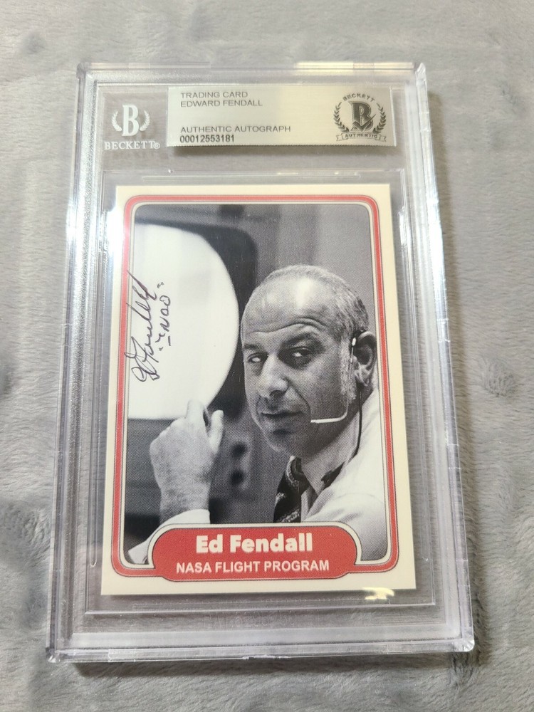 Edward Fendall Signed Card Nasa Flight Program