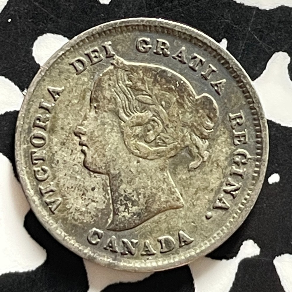 1893 Canada 5 Cents Lot#T5314 Silver! Nice!