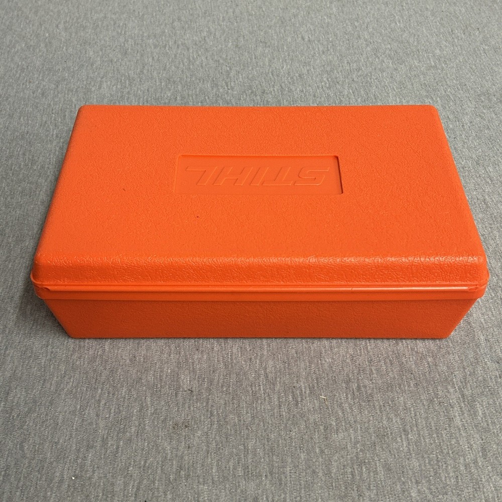 Stihl Chainsaw Tool Box Storage Hard Shell Case W/ Handle - 12" x 8" x 3-1/2"
