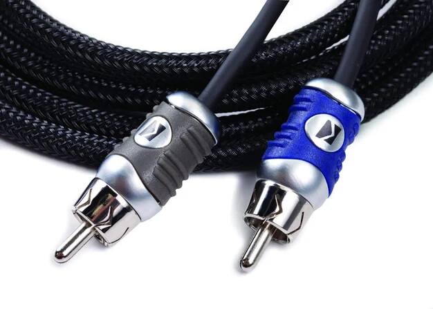 46QI26 KICKER Q-Series 2-Channel RCA Interconnects, 6.0 Meter