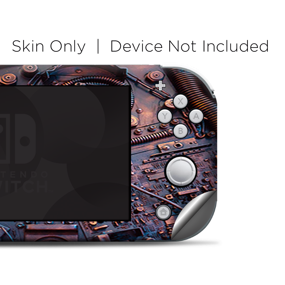 Skins Decals wrap for Nintendo Switch Lite - Steampunk Metal Panel Vault Gear