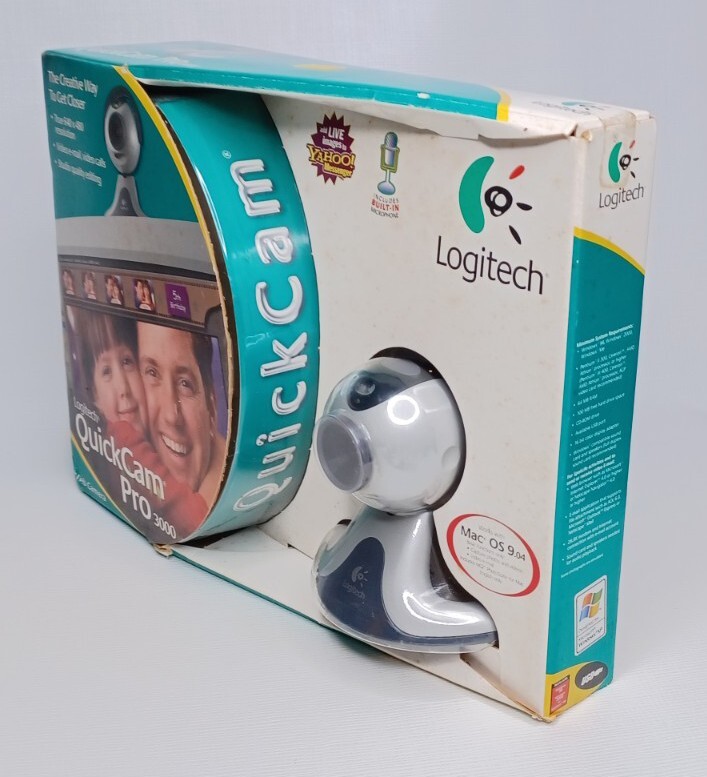 Logitech QuickCam Pro 3000 Web Cam Vintage Unopened