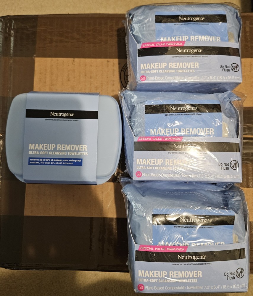 Neutrogena Makeup Remover Towelettes With 3 Packages Refills Bundle