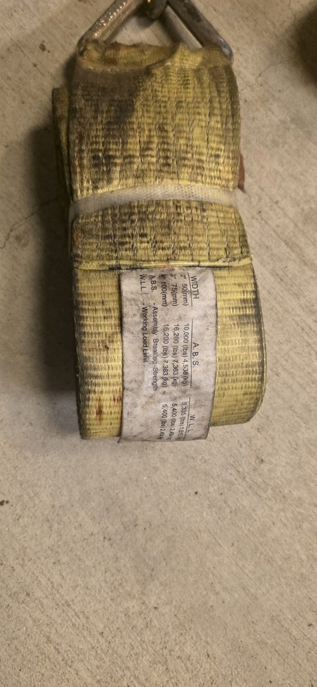 4"X30' Winch Strap with Chain Hook 4 Pack