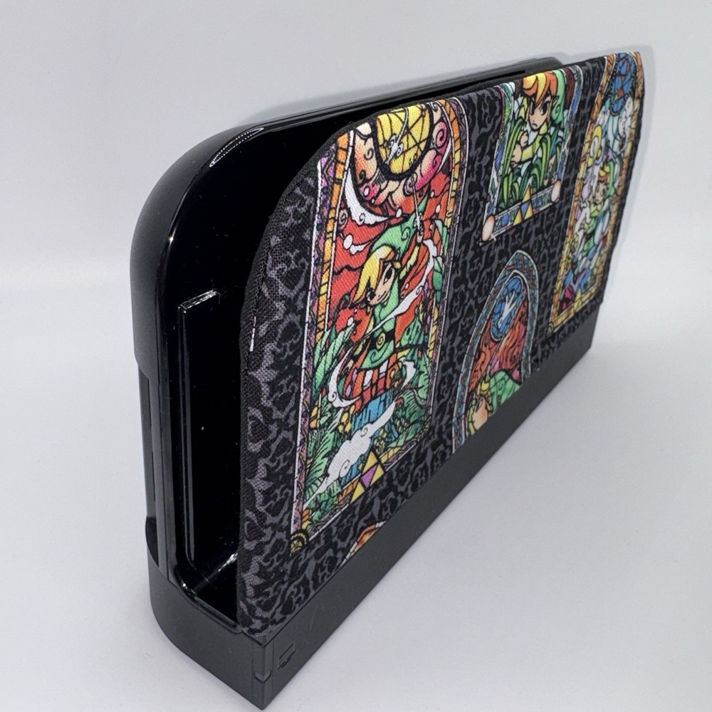Nintendo Switch 2 Dock Cover Screen Protector Zelda Link Stain Glass Wind Waker