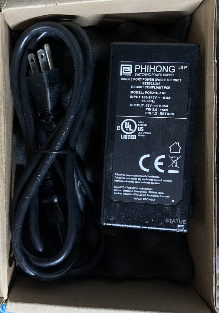 POE20560G SINGLE PORT POE INJECTOR