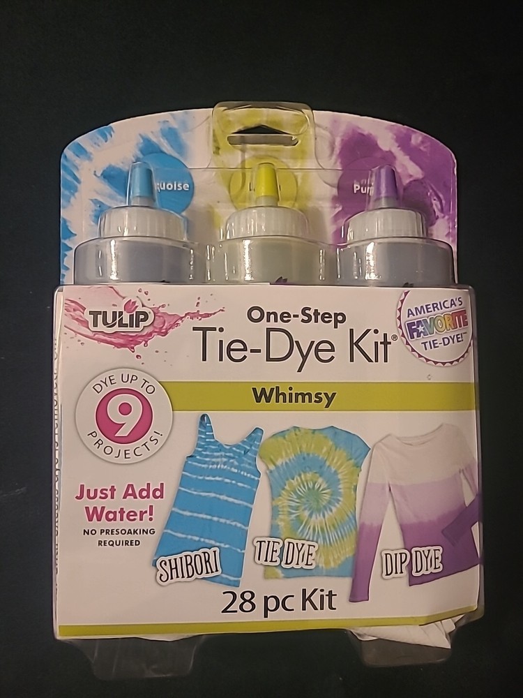 Tulip® Whimsy One-Step Tie-Dye Kit®, Basic Supplies, 28 Piece Kit .