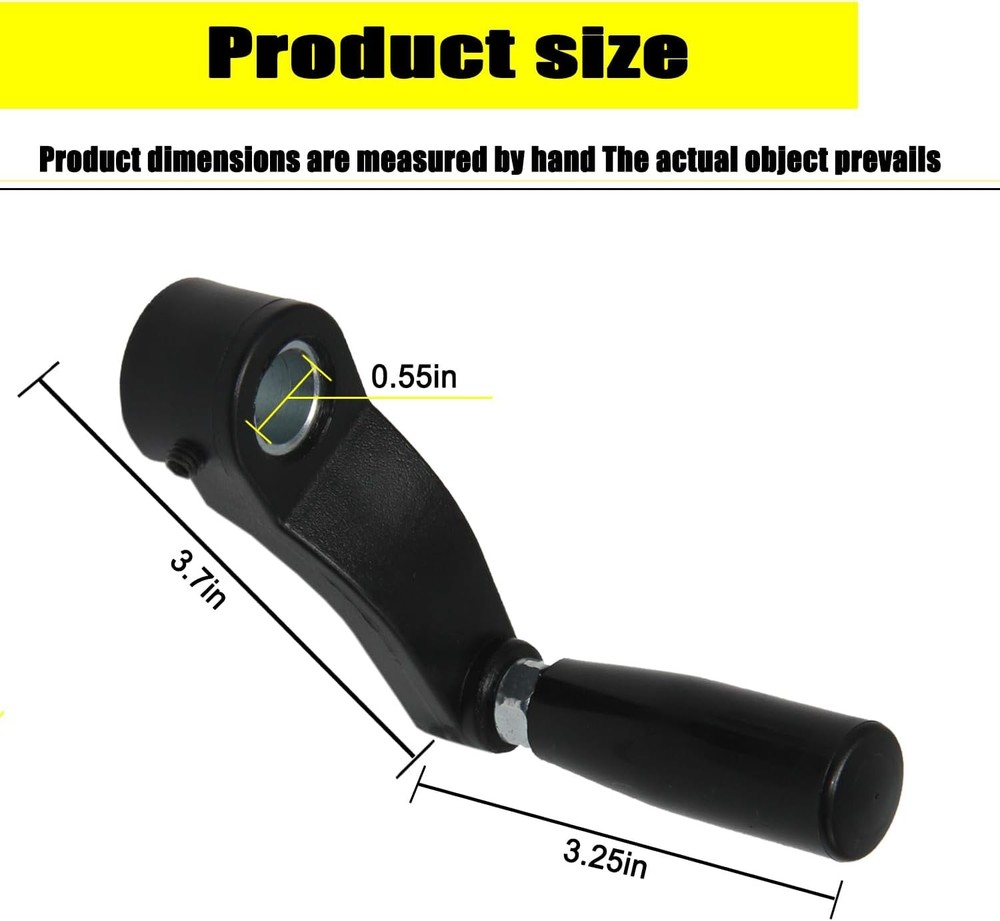514007742 10601009A1 Drill Press Crank Handle Compatible with Sears Black