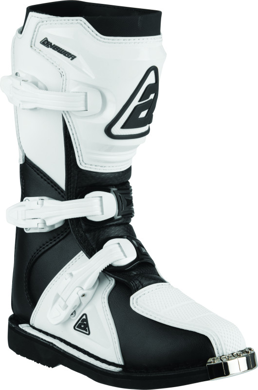 Answer AR1 Boots Black/White Youth Size - 6