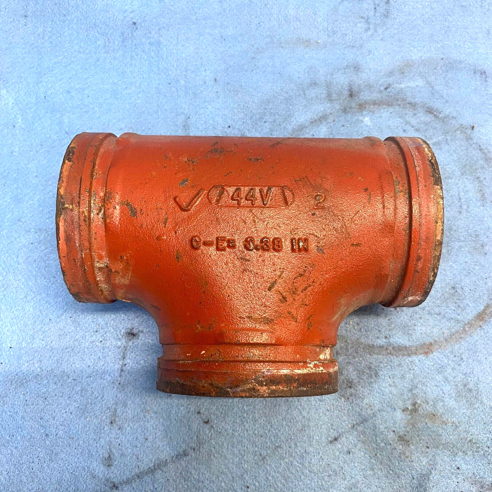 VICTAULIC FIRELOCK THREE WAY PIPE 44V C-E=3.38IN 3INCH OVERALL LENGTH 6-3/4"