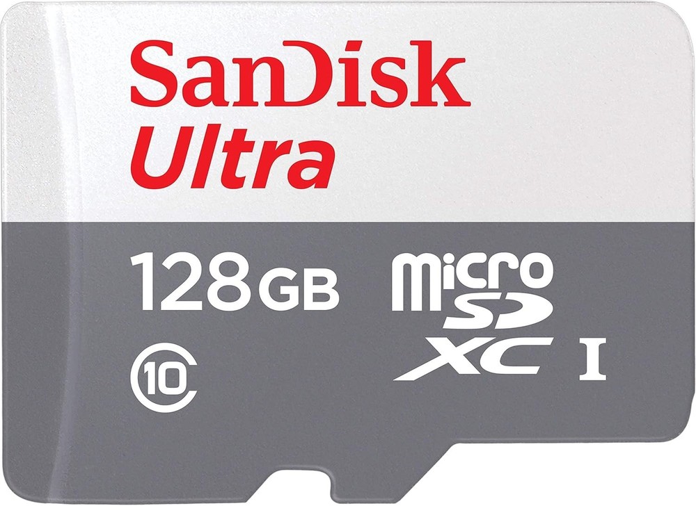 Made for Amazon 128GB microSD Memory Card - White/gray
