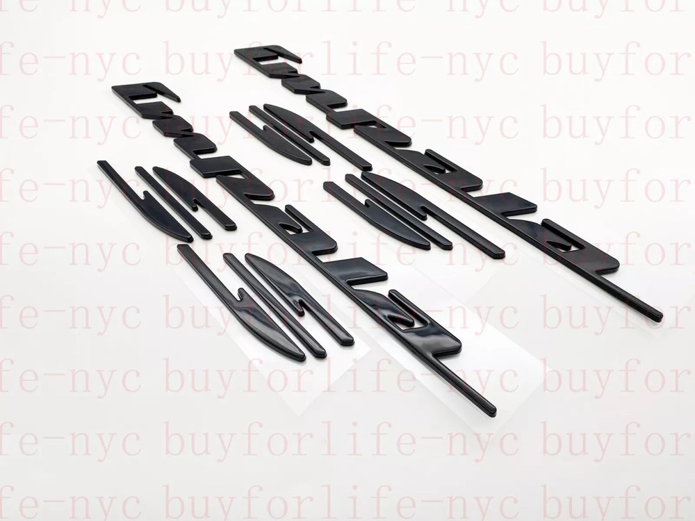 2Pc Gloss Black Badge for 94-96 Impala SS Rear Quarter Panel Emblems