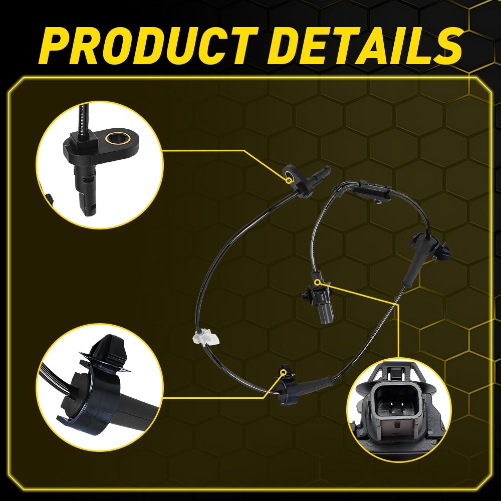 Pair ABS Wheel Speed Sensor Front & Left Right For HONDA CIVIC 2012 2013-2015