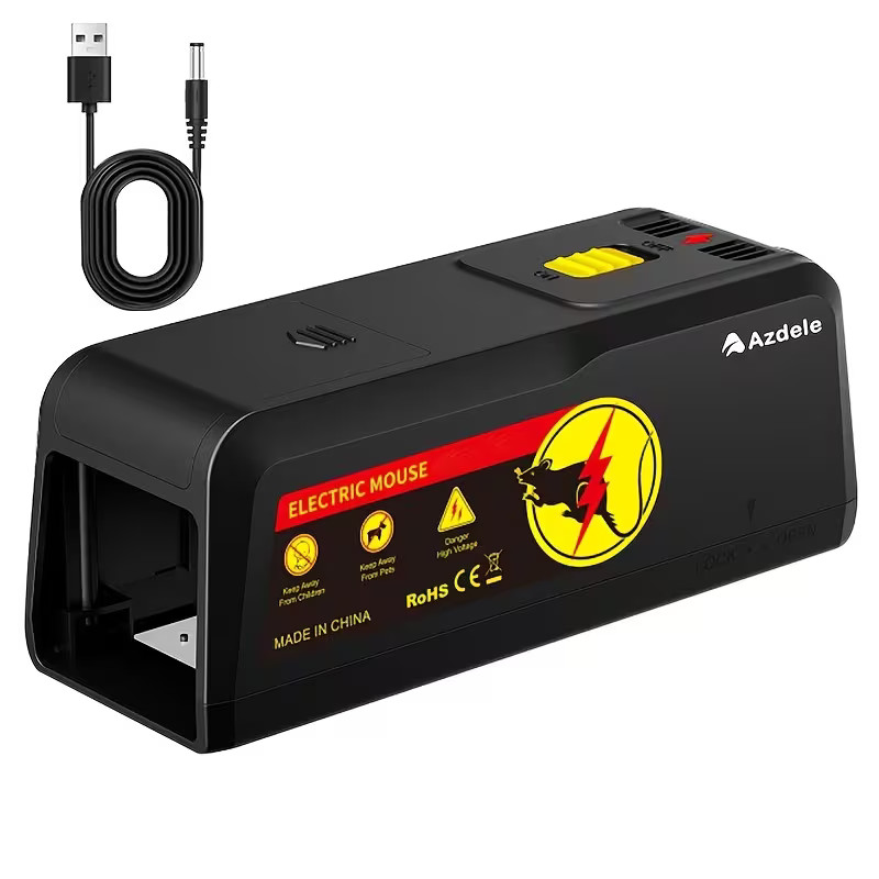 ELECTRIC MOUSE & RAT KILLER - COMPACT ELECTRONIC PEST TRAP WITH ZAPPER FUNCTION