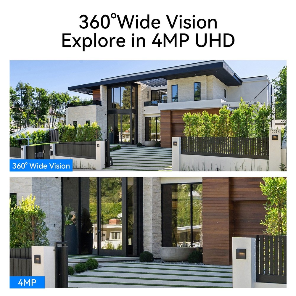 Solar Wireless Security Camera IP System WIFI NVR Monitor for Home Security