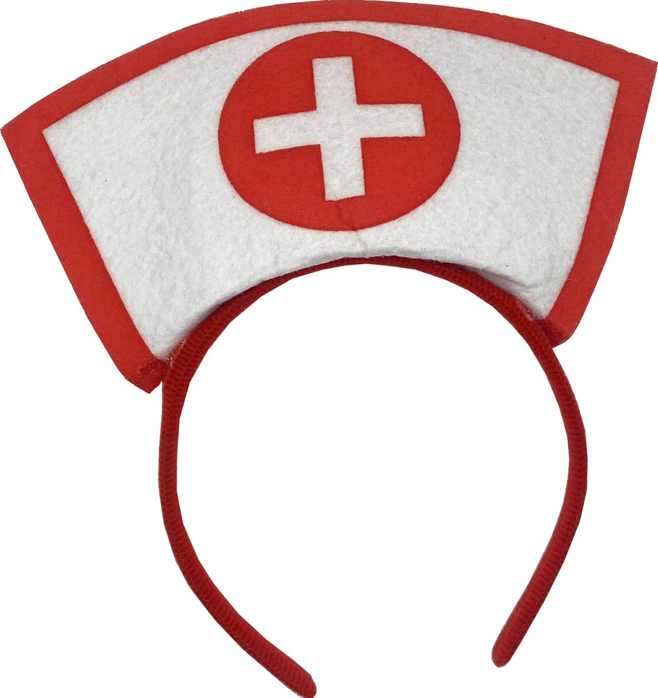 Vitals Nurse Hat Headband Costume Accessory