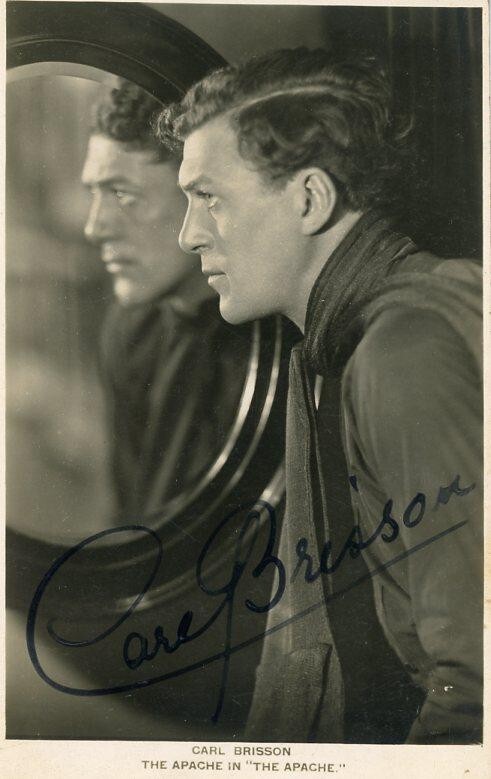 Carl Brisson- Signed B&W Vintage Picture Postcard