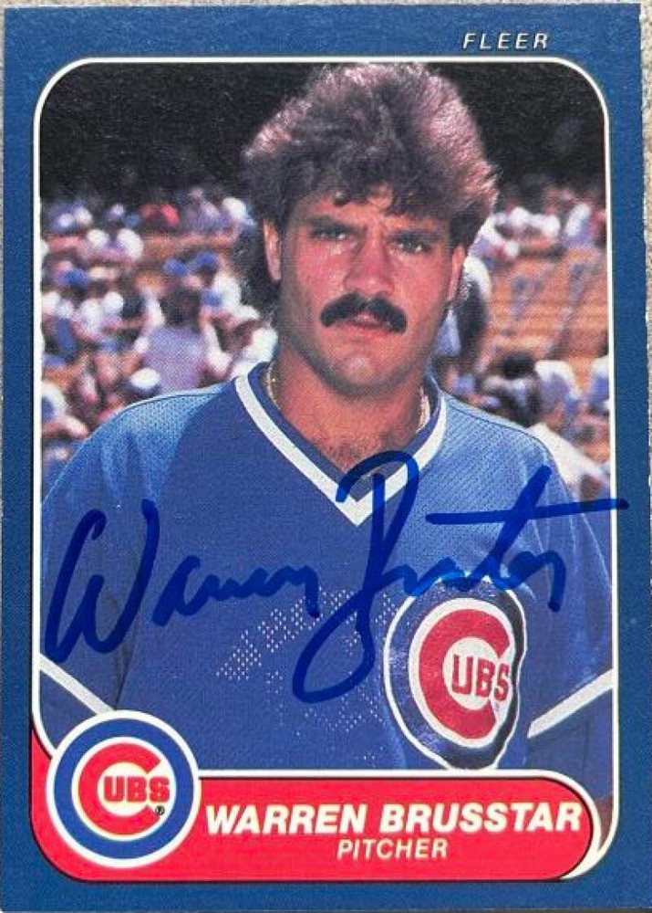 Warren Brusstar Autographed 1986 Fleer  #362