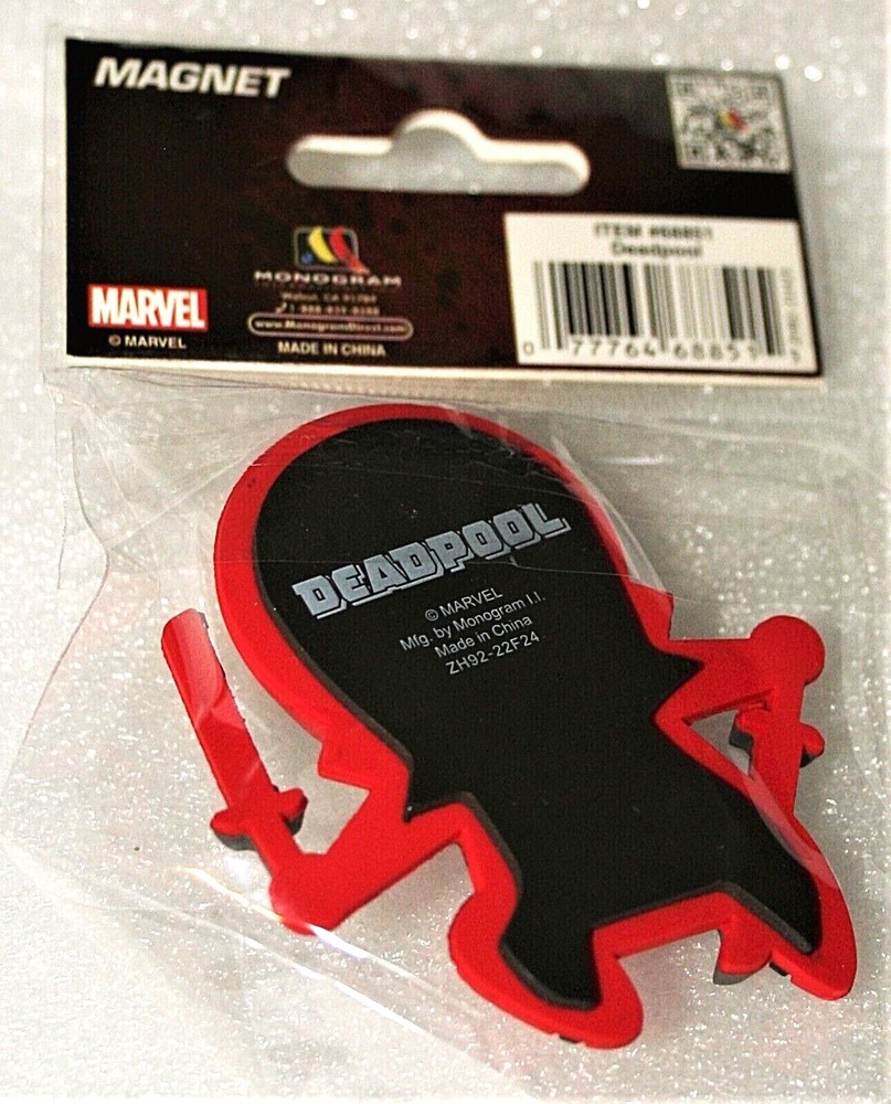 Marvel Comics Kawaii Style Deadpool Refrigerator Magnet New MIP
