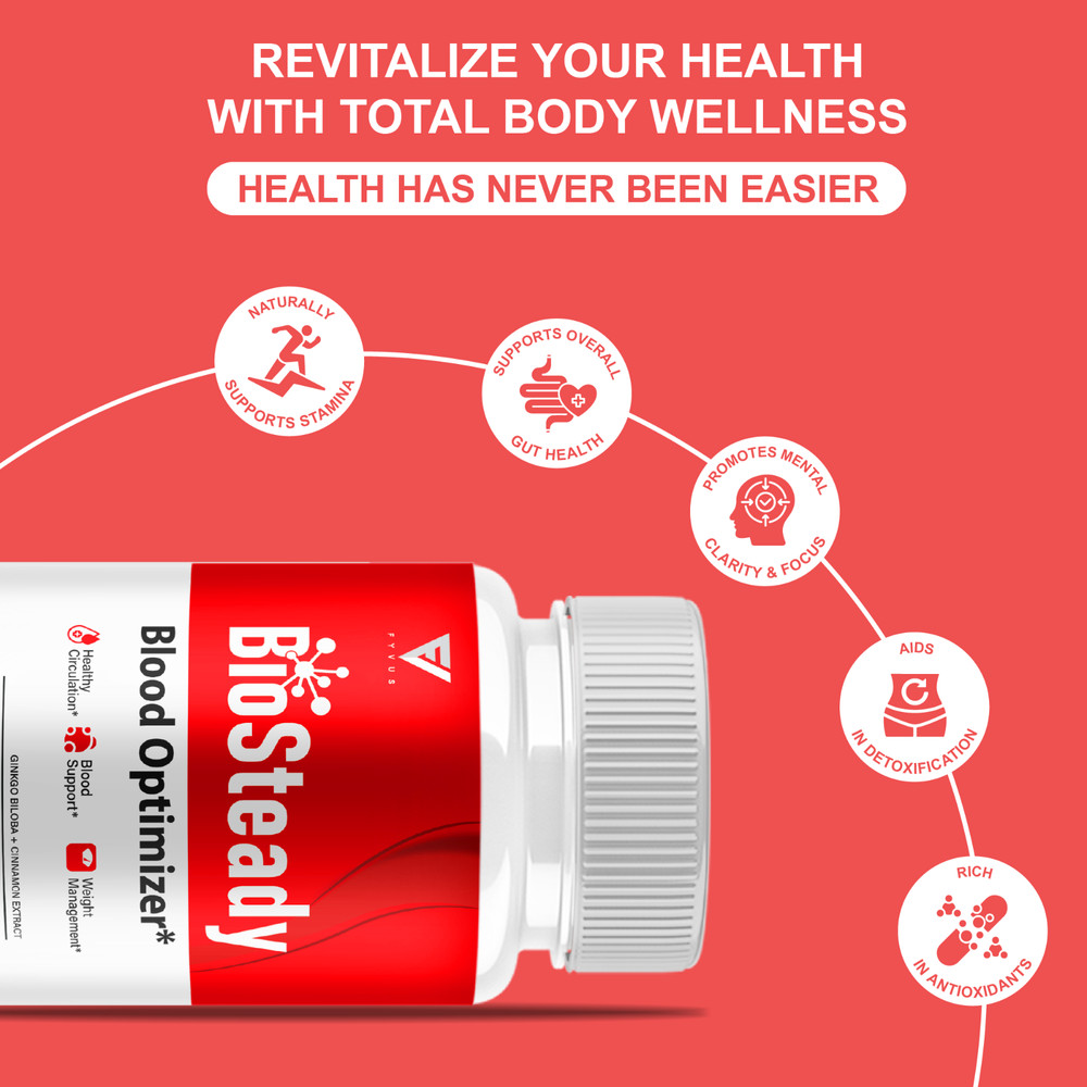 BioSteady Blood Optimizer, Bio Steady Advanced Formula (60 Capsules)