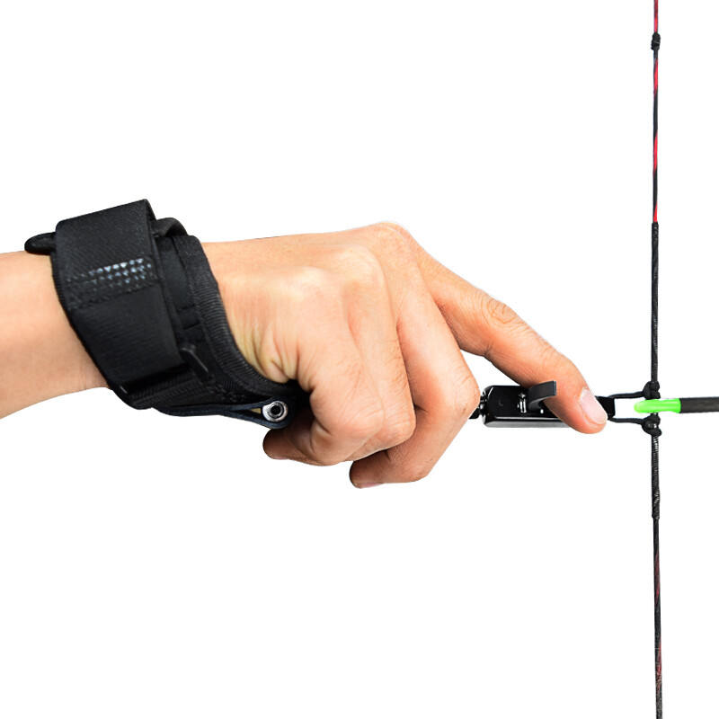 Archery Compound Bow Trigger Release Aid Wrist Release Adjustable Wrist Strap