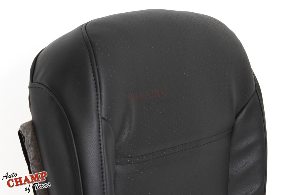 2011-2018 VW Jetta -Driver Side Bottom Replacement Leather Seat Cover Black