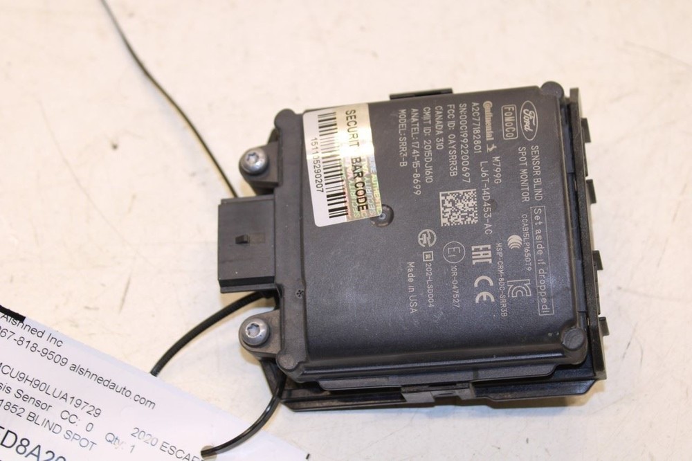 2020-2022 Ford Escape SEL Rear Left Blind Spot Detection Radar Sensor Module