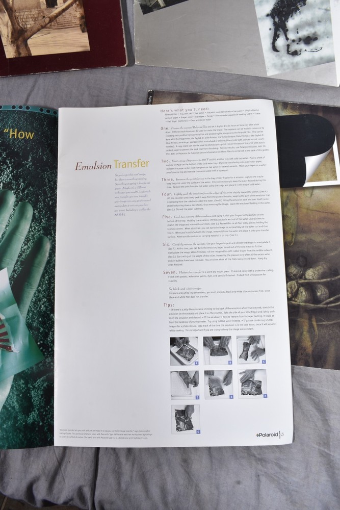Vintage POLAROID Book BUNDLE Inspiration Step by Step Guide, Guides, Awards & Mo