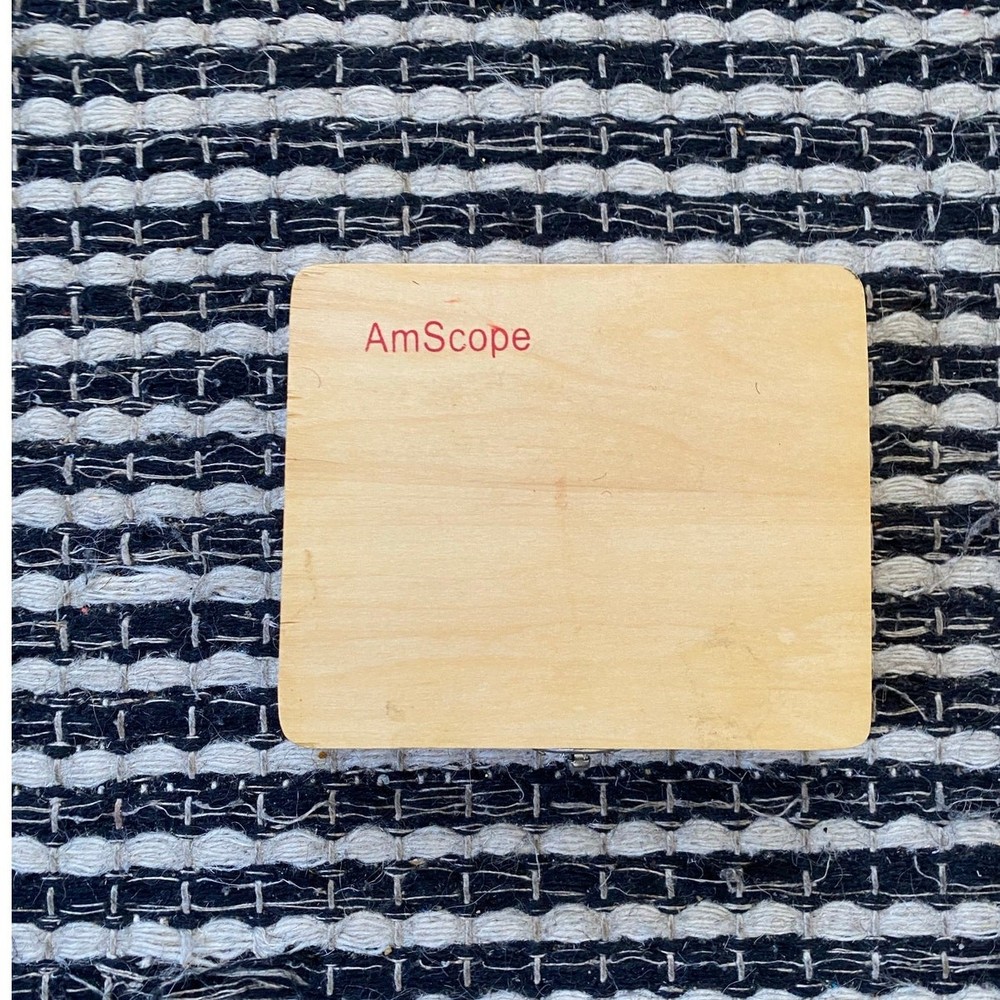 AmScope 25 Piece Set of Prepared Microscope Glass Slide Box