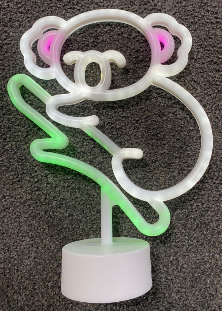 Koala Neon Light On Stand 29cm