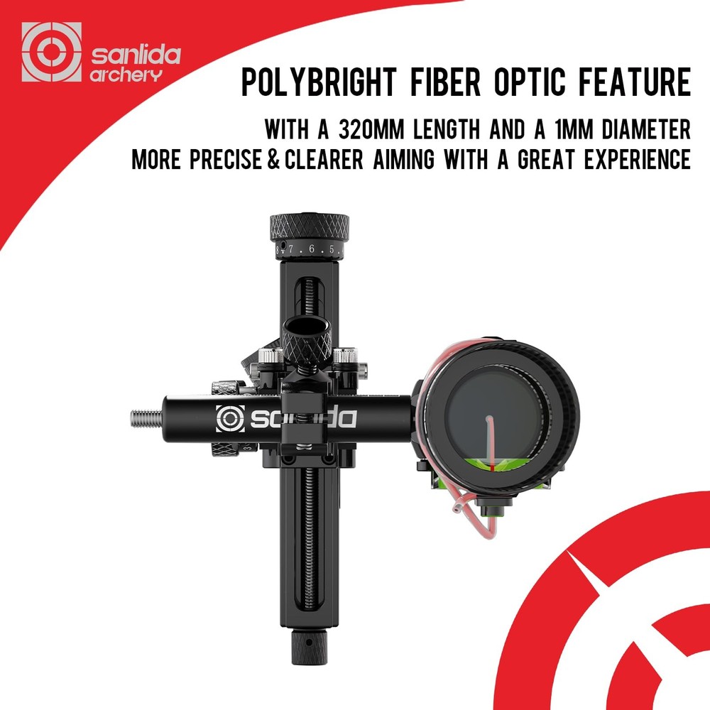 Archery Hero10 Advanced Target Compound Bow Sight Scope(8X)