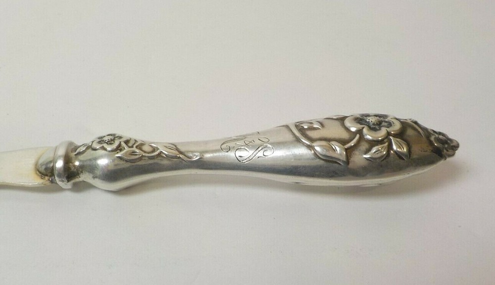 Finland 813 Silver 6.75" Serving Fork, 30 grams, Monogram "K S"