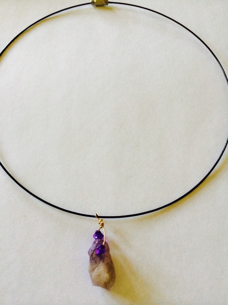Fun Amethyst beach choker