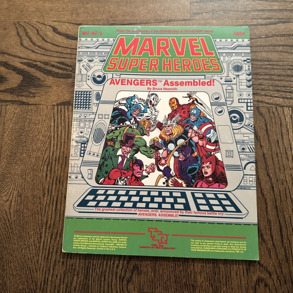Marvel Complete MHAC2 - Avengers Assembled! - Makers of D&D - TSR 6854 Book