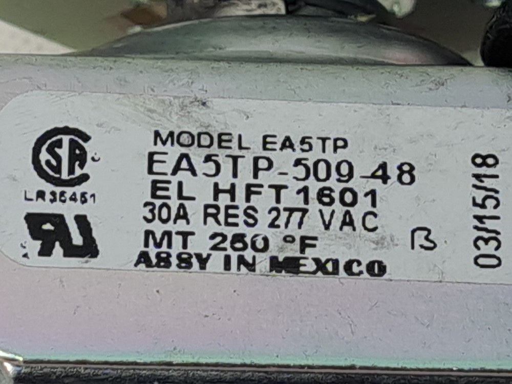 RDRPKIT0201 Replacement Control Kit EL HFT NEW, no box