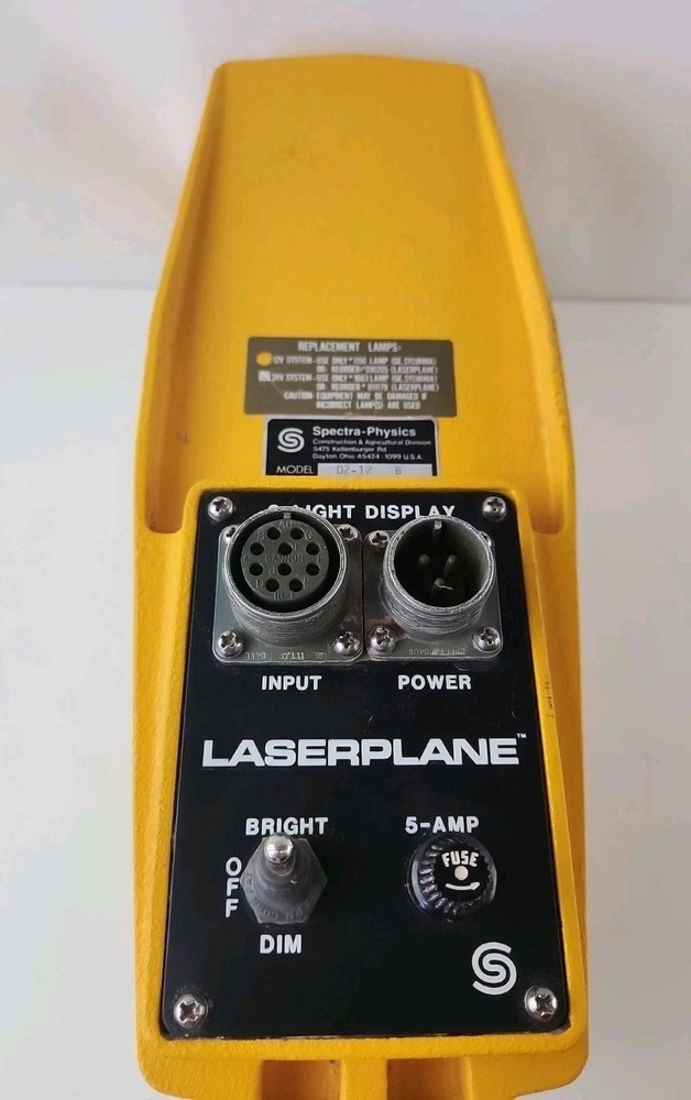 Spectra Physics D2/12/24 Laserplane Controller Light Display Level Untested.