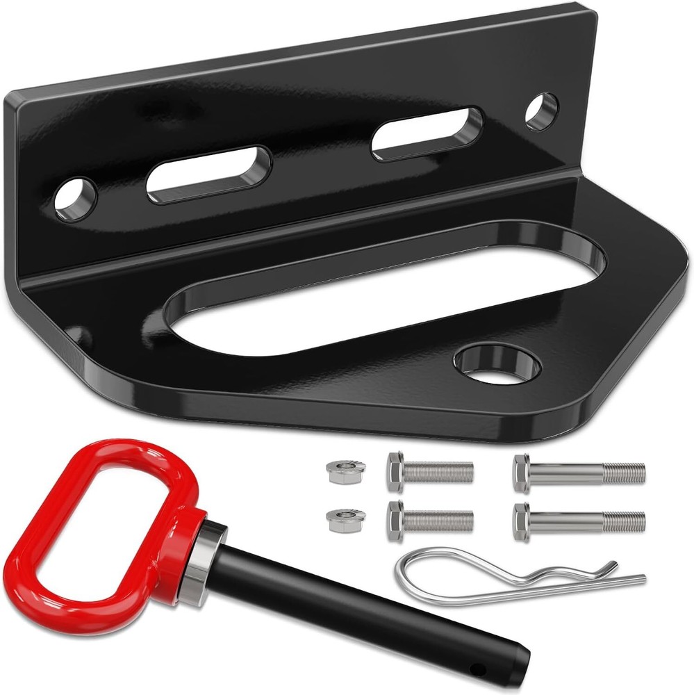 Nilight Universal Heavy Duty Zero Turn Mower Trailer Hitch Kit Red & Black