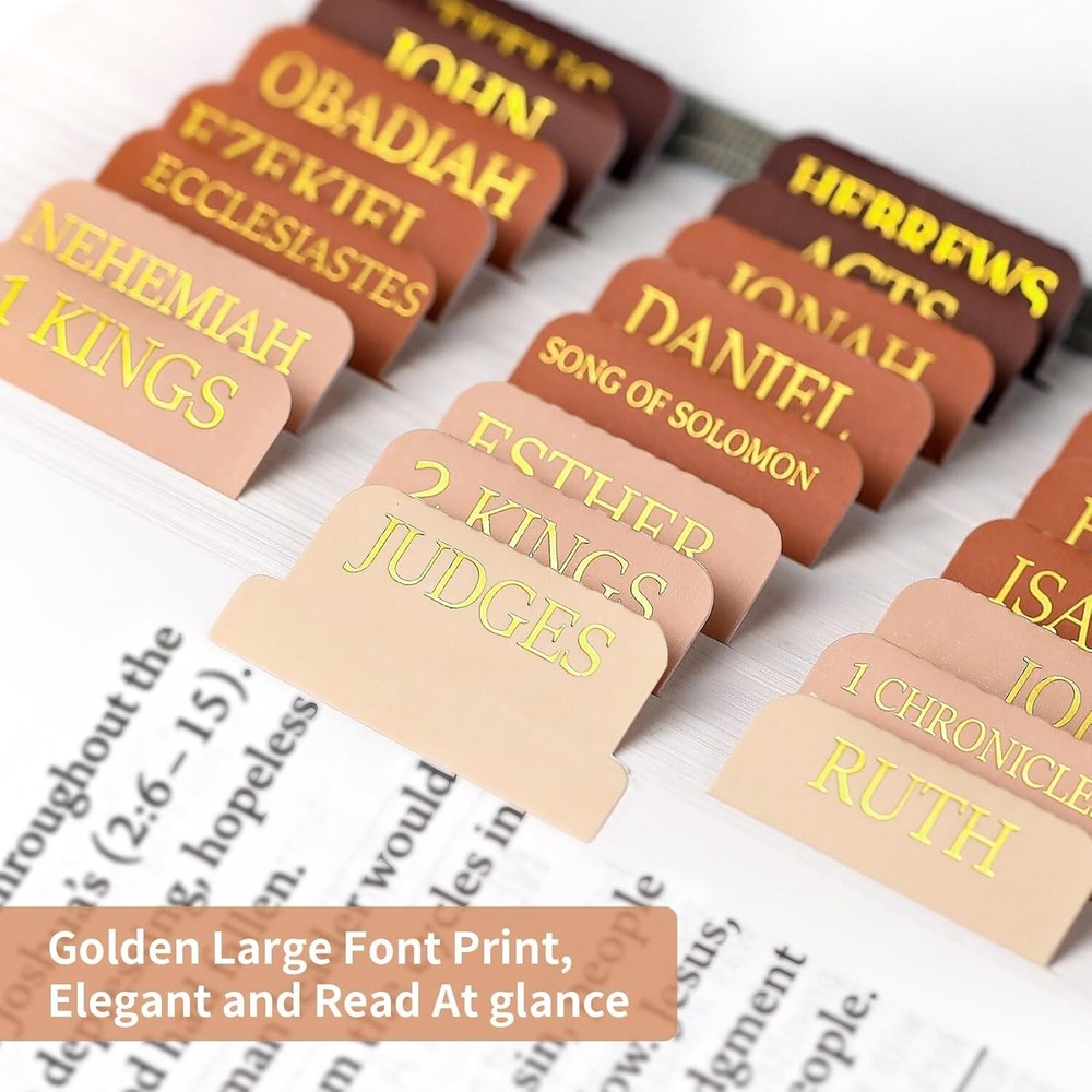 Large Gold Print Bible Tabs