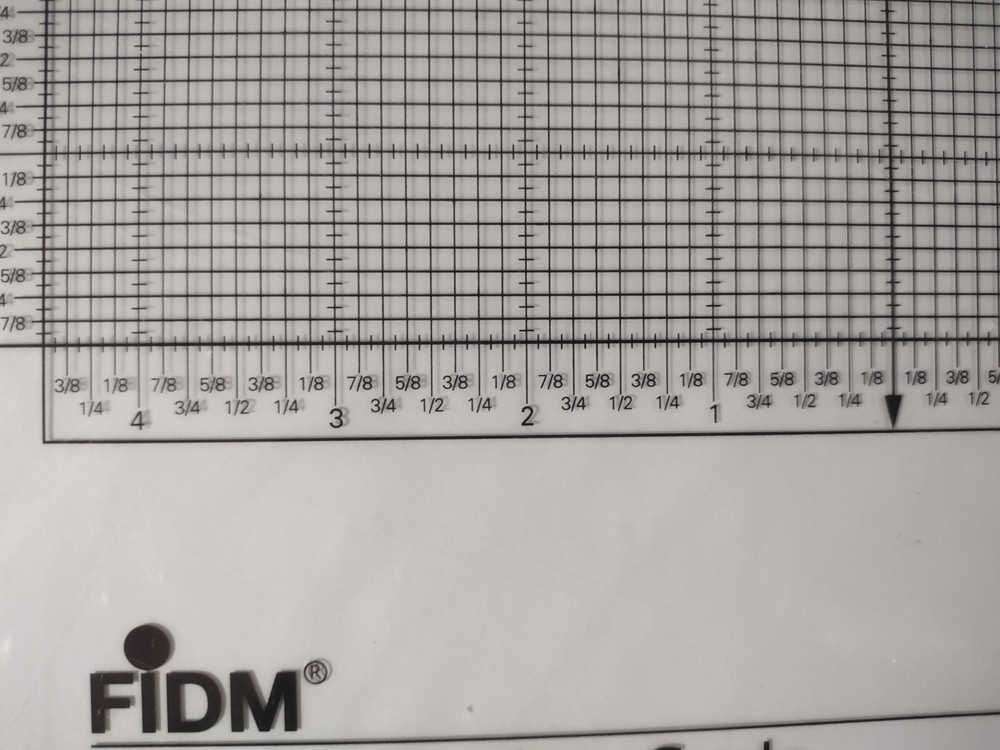 FIDM Fashion Institute Pattern Grading Scale