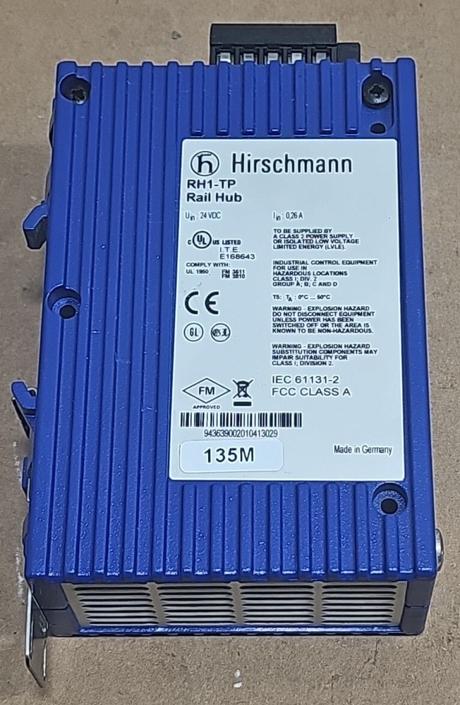Hirschmann RH1-TP Rail Hub 4-Port.