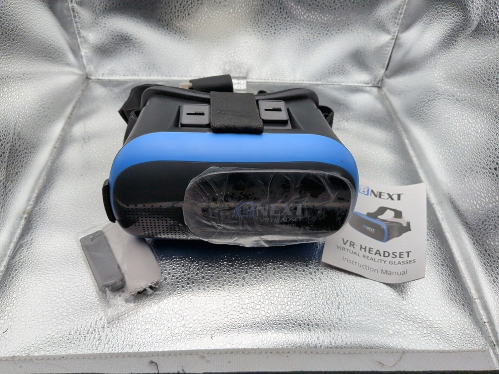 BNEXT VR Headset Compatible with iPhone & Android Phone (Blue) tested