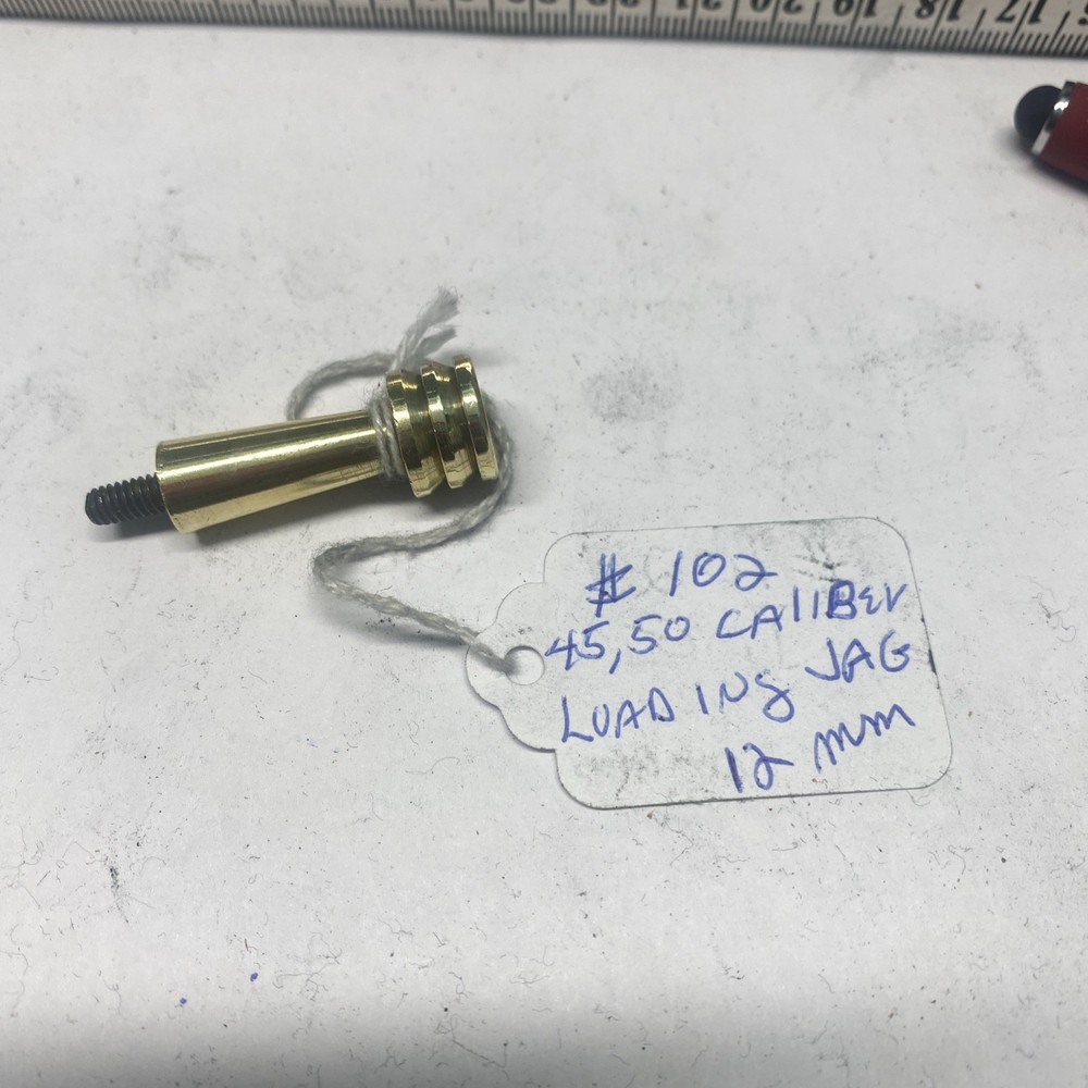 Brass Muzzleloader Loading, Cleaning Jag