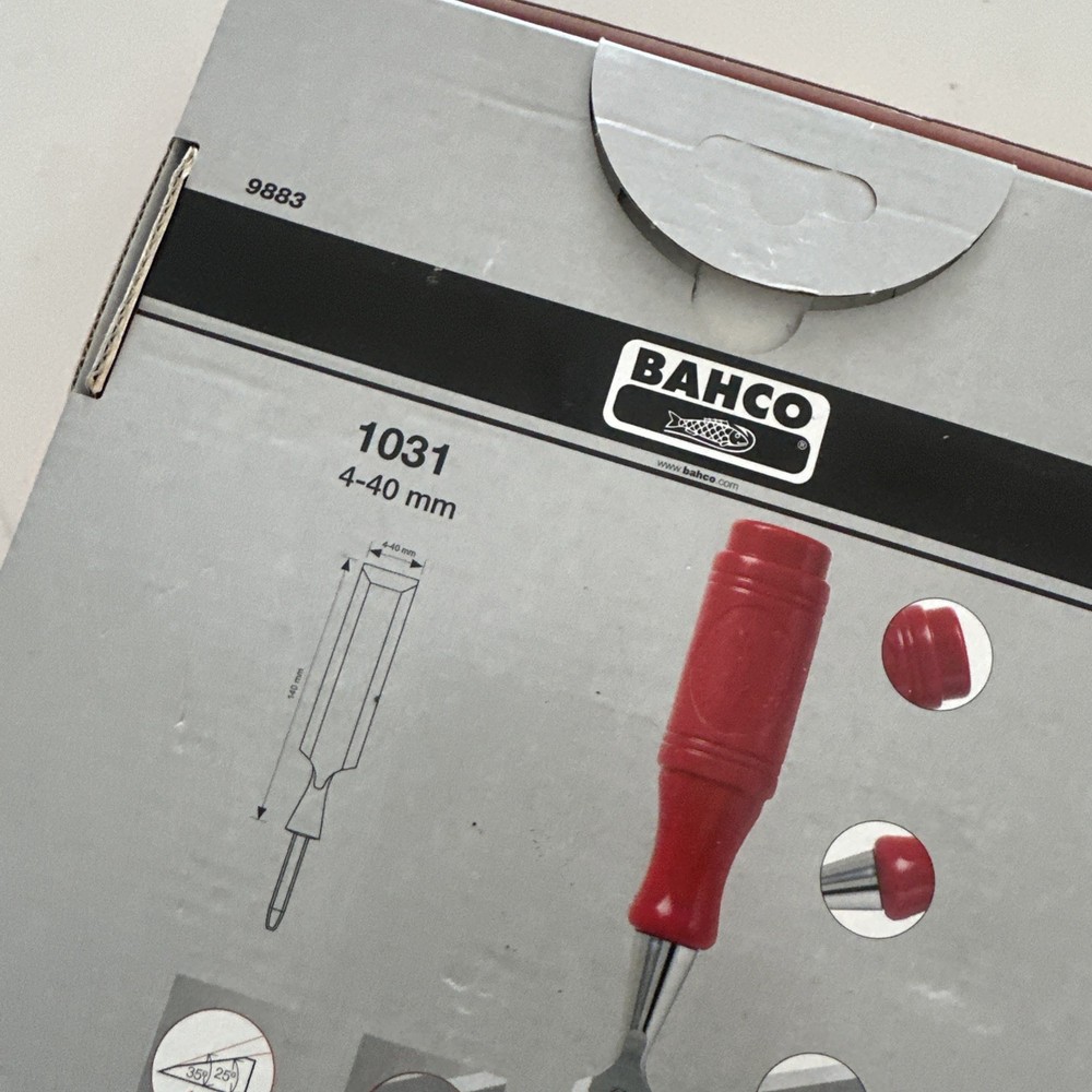 Bahco 9883 Wood Chisel Set with Polypropylene Handle 5 Piece New