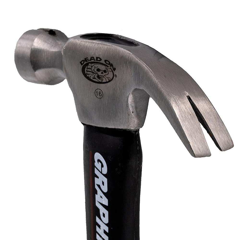 Dead On Tools - Graphite Hammer, Smooth Face 16 oz. (DO16-GS), Black