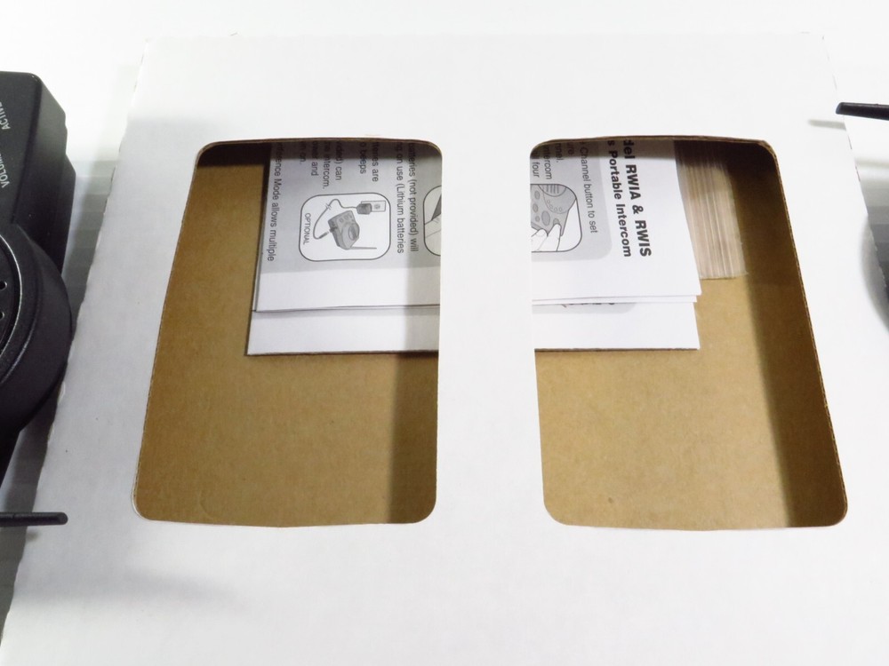 Chamberlain Wireless Portable Intercom - Pair (RWIS), 4-Channel, NEW