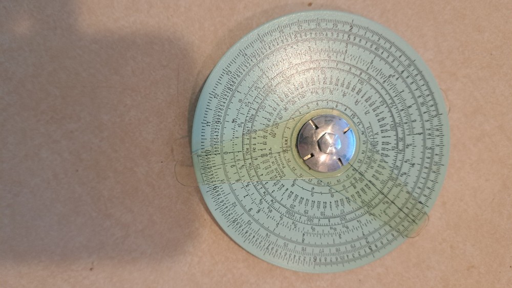 Dietzgen circular slide rule