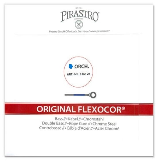 Pirastro Original Flexocor Bass String Set 3/4 Chrome Wound