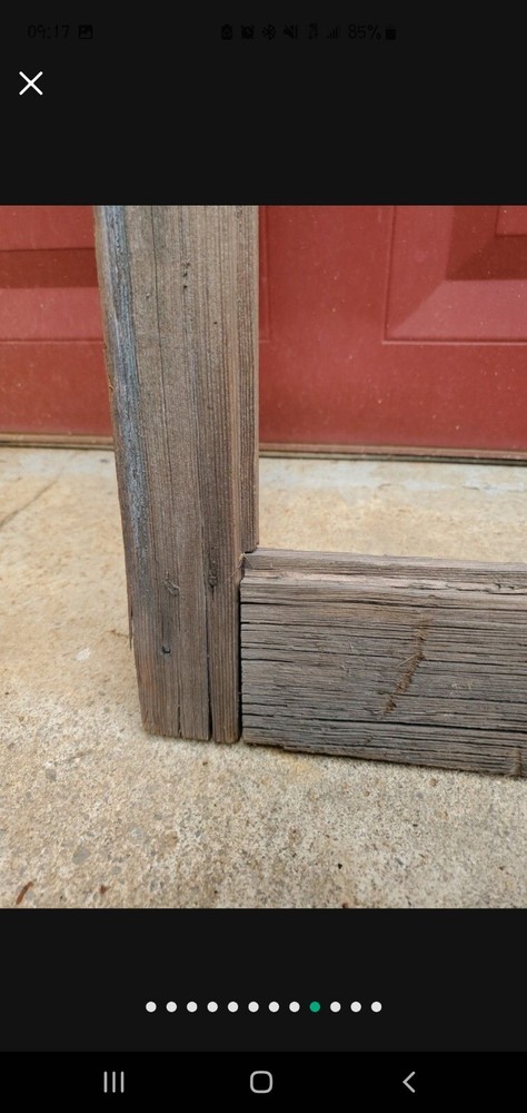 Extra large wooden window frame